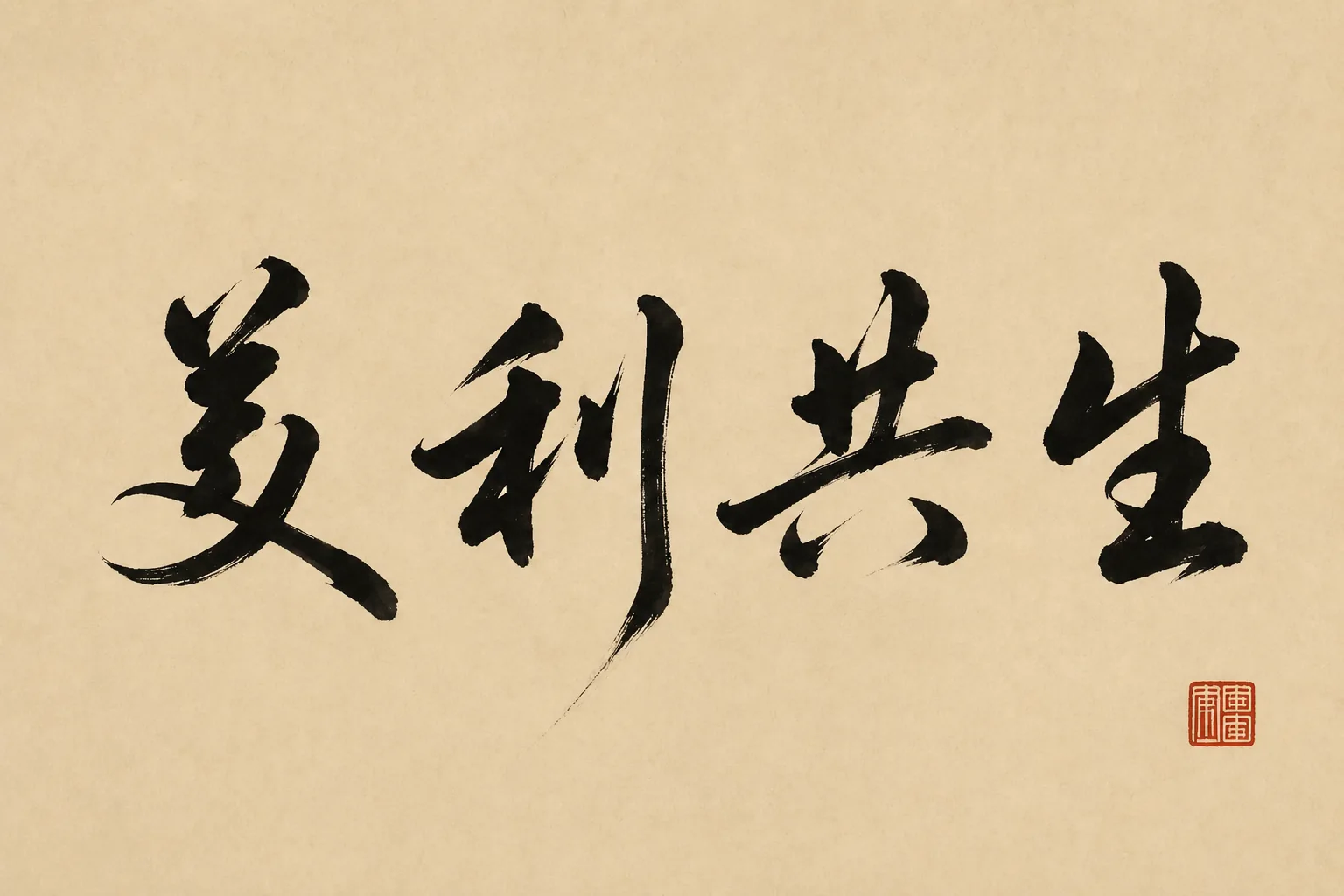 国风书法：义利共生